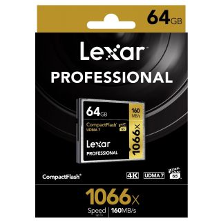 Lexar - 1066X CompactFlash 記憶卡 (64GB) (黑色)