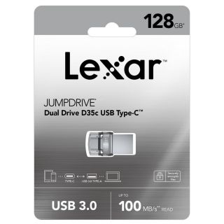 Lexar - JumpDrive Dual Drive D35c USB 3.0 Type-C OTG 隨身碟 (128GB)