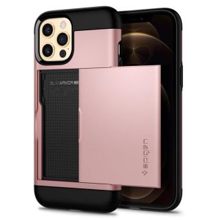 Spigen - iPhone 12 Pro / 12 Slim Armor CS 保護殼  (玫瑰金)