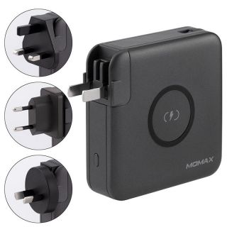 MOMAX - Q.Power Plug 無線便攜快速充電器 (Type-C 版本)6700mAh (黑)