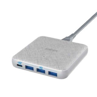 Anker - PowerPort Atom III Slim (4 Port) 45W PIQ3.0 PD 纖薄桌上充電器 (灰色)