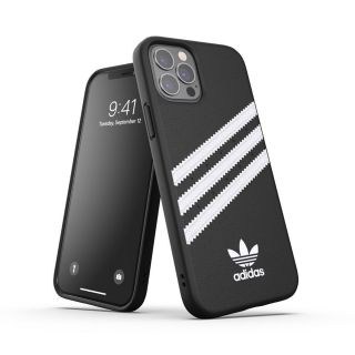 Adidas - Originals iPhone 12 Pro / 12 PU 保護殼 (黑底白間)