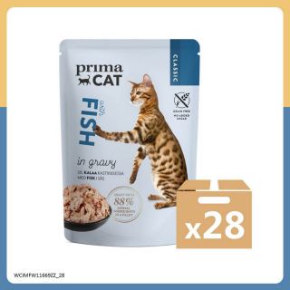 PRIMACAT - 經典無穀物鮮魚主食濕糧 (肉汁系列)  (85g x 28件) (寵物用)