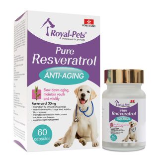 Royal-Pets - 純正白藜蘆醇 (60粒膠囊)