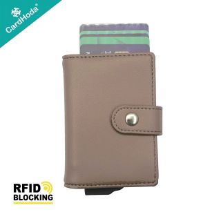 cardhoda - Mini RFID 防盜卡銀包 H10023_Y1128 ~ (Elastic Band / 可可啡)