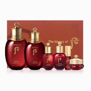 The History of Whoo - 津率享·紅山蔘滋養水乳2件套裝 (水150ml&20ml+乳110ml&20ml+面霜10ml+精華5ml)