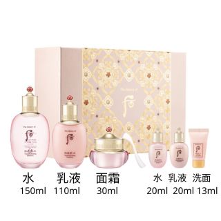 The History of Whoo - 水妍保濕水凝保濕三件套 (水150ml&20ml+乳110ml&20ml+面霜30ml+洗面奶13ml)