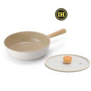 Neoflam - Fika 26cm 中式炒鑊連玻璃蓋 (適用於電磁爐)