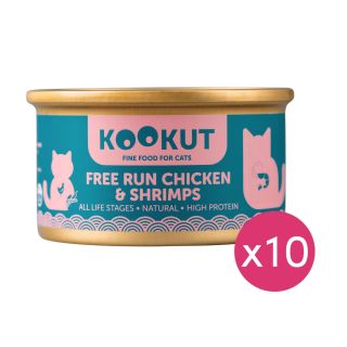 KOOKUT - 鮮蝦放養雞 (70g x 10件)