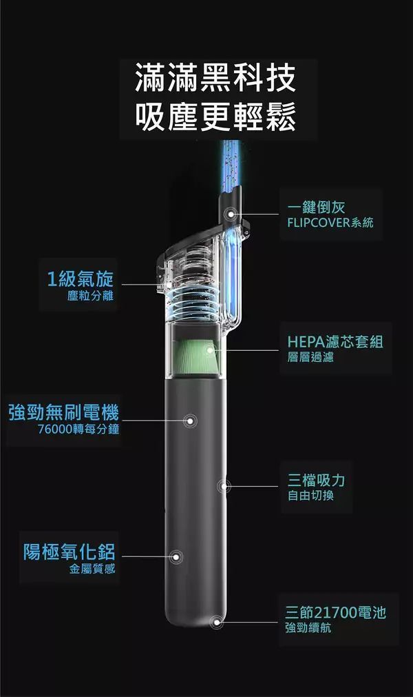 AutoBot NEW VX MAX 無線吸塵機 黑色- (附送兩個濾芯)