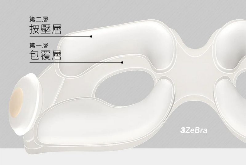 3zebra 雙層氣壓按摩眼罩