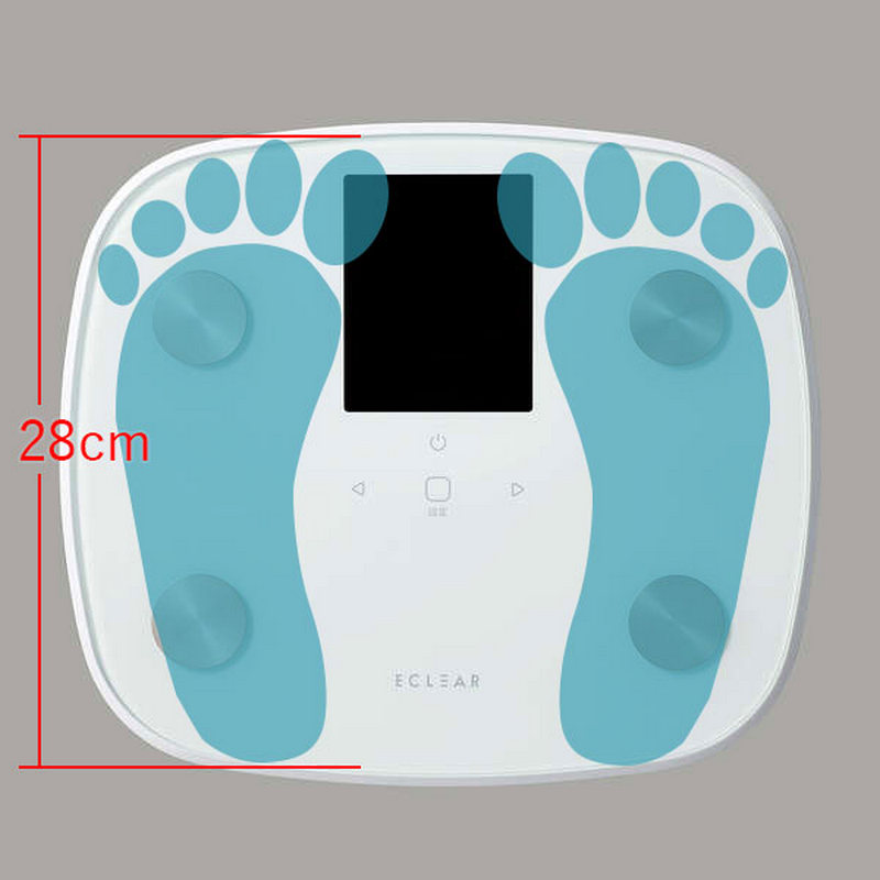 ECLEAR人體成分分析儀 電子體脂磅 白色