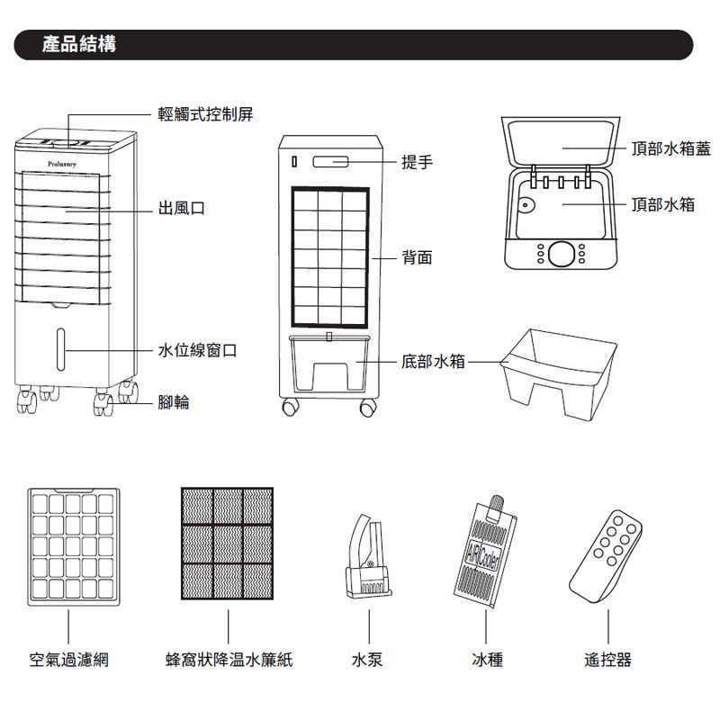 普樂氏 多功能冷風機PMF004006