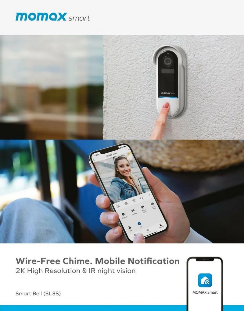 Momax Smart Bell IoT 智能視像門鈴 SL3S